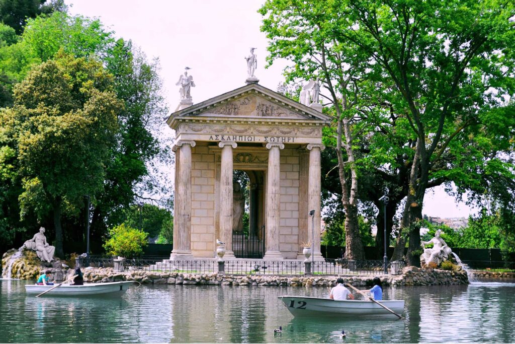 Villa borghese, um oásis perfeito para um passeio agradável ou um piquenique.