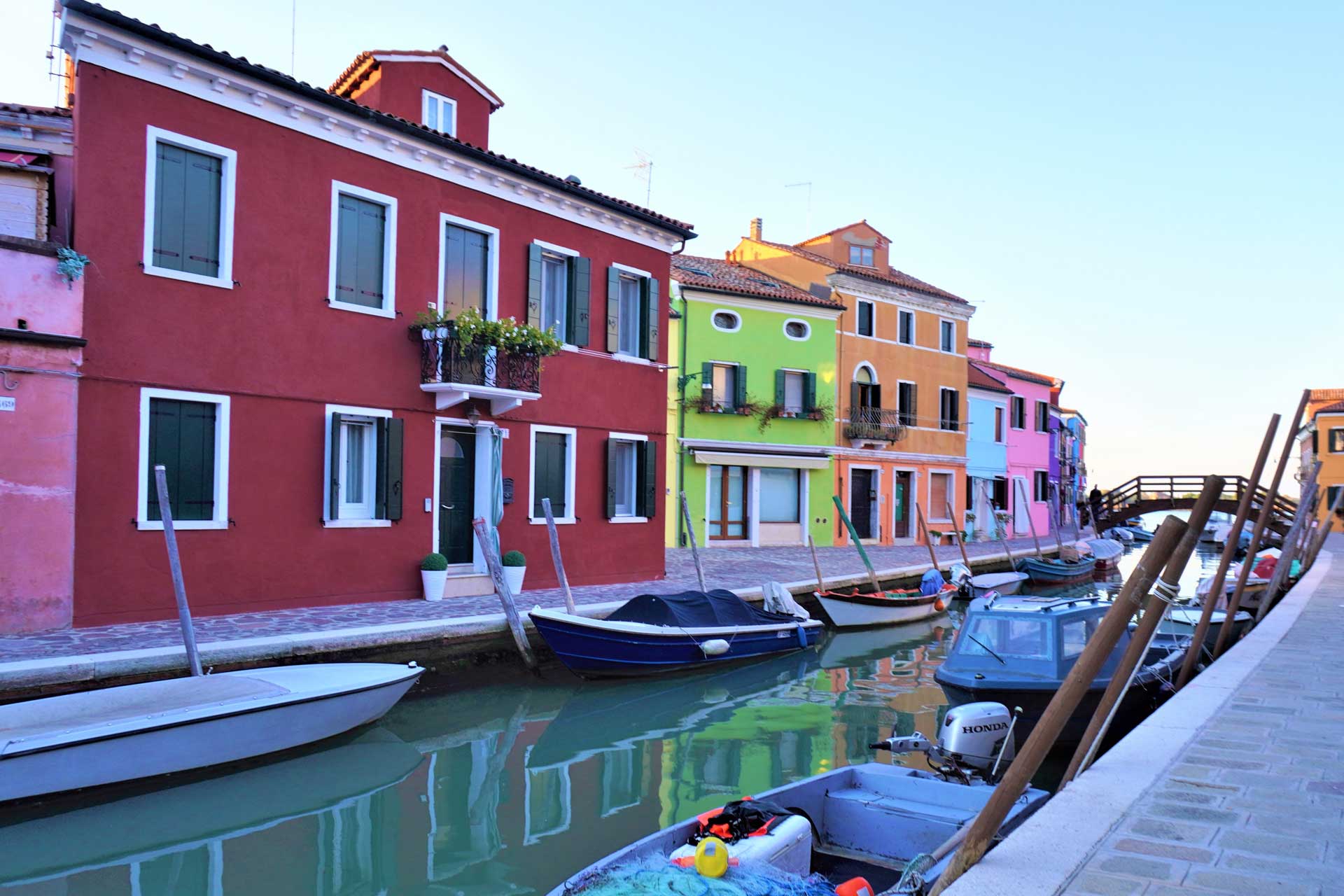 As famosas casas coloridas de Burano